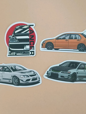 Mitsubishi Lancer Stickers set of 4 new