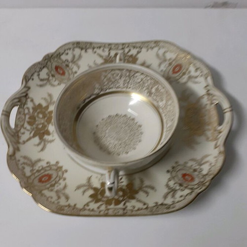 Antique set like new with 23x10 cm tray