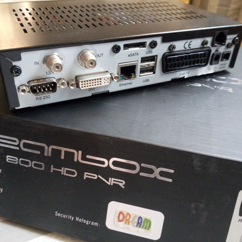 Dreambox DM800 HD PVR satellite receiver Linux with OLED screen used