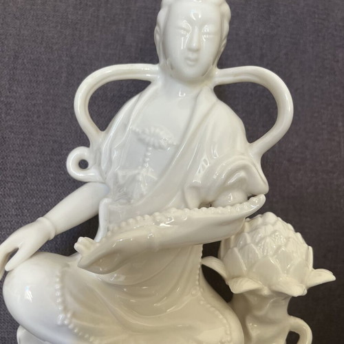 Vintage GuanYin White Porcelain Goddess used