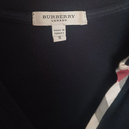 Burberry polo shirt size S like new, black