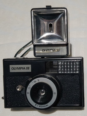 Olympia ss κάμερα και φλας μεταχειρισμένα με κουτί και οδηγίες