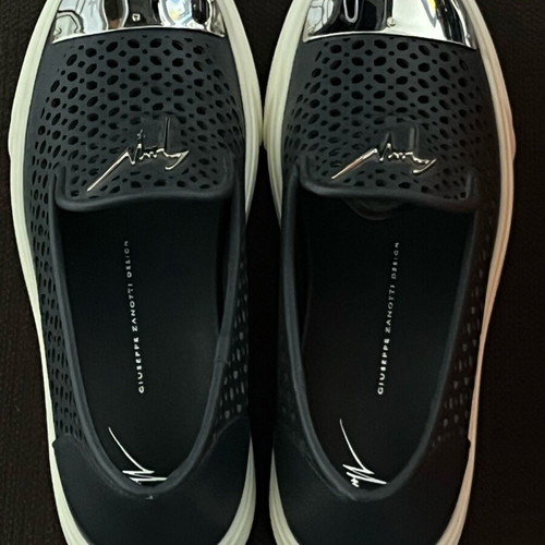 Giuseppe Zanotti Slip-on Leather Sneakers size 40 like new, dark blue