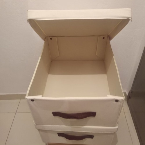 Storage boxes used, set of 4 pieces