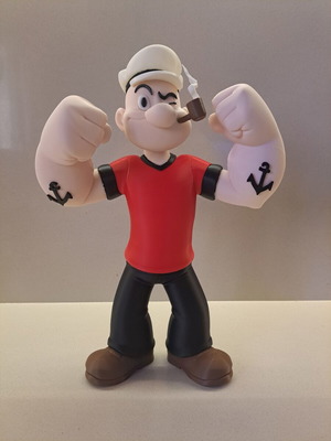 Popeye the Sailor Man φιγούρα σαν καινούργιο, ύψος 29 cm