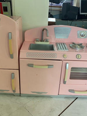 Kids wooden kitchen used