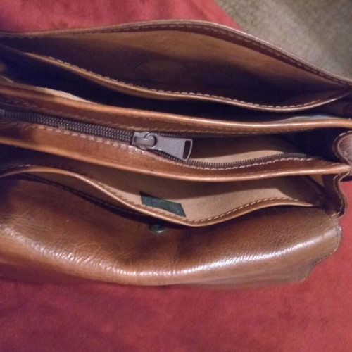 The Bridge women's leather shoulder bag like new brown