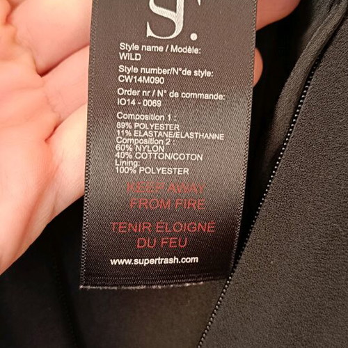 ST black one-piece jumpsuit like new official