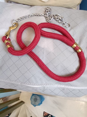 Dog leash 110+70cm like new