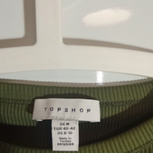 Topshop sports shirt like new, green, size M