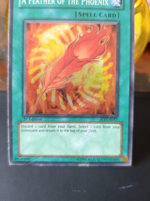 Yu-Gi-Oh A Feather of the Phoenix FET card like new