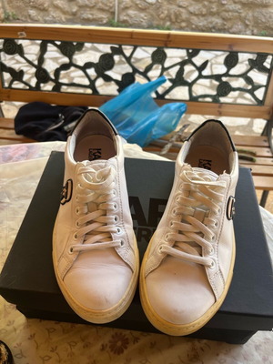 Karl Lagerfeld women's shoes used, white, size 37