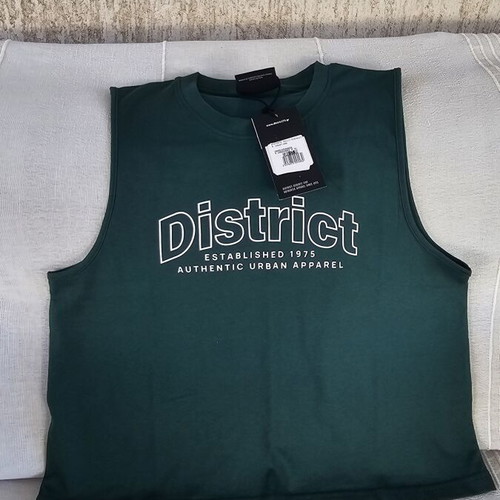 District75 Green Women's Sleeveless Crop Top XL New