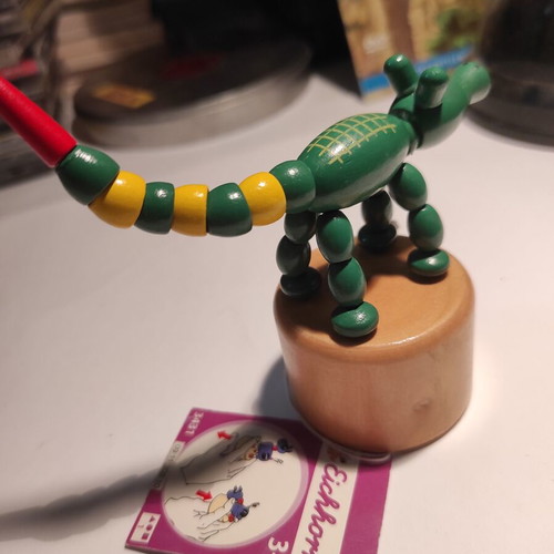 Wooden crocodile figure like new