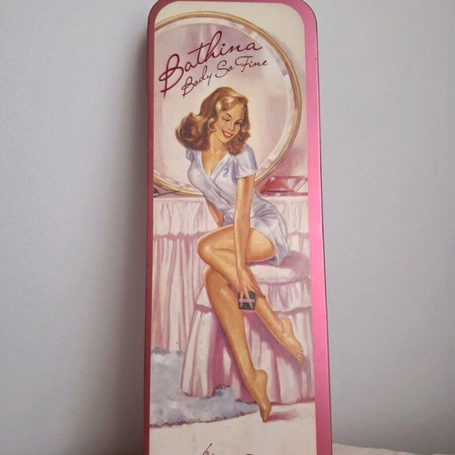 Benefit Bathina body balm like new with iridescence in metal box