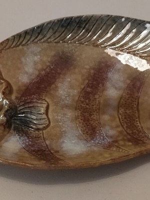Fish-Shaped Serving Platter New, Size 15.5x28 cm