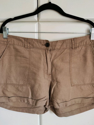 Σορτς H&M σαν καινούργιο, μπεζ και καφέ, μέγεθος M