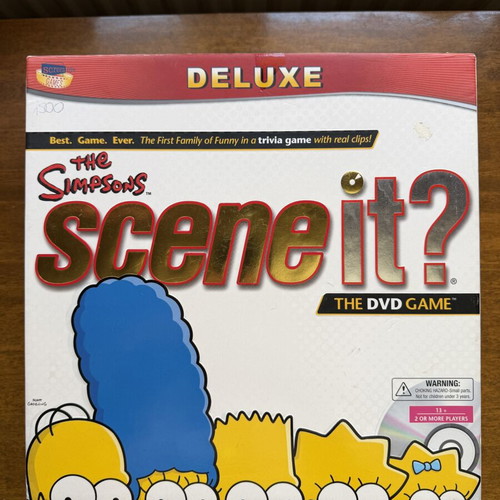 Scene It The Simpsons Deluxe DVD Game like new