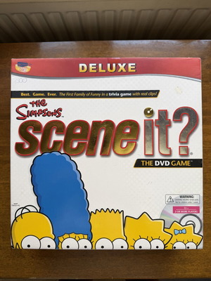 Scene It The Simpsons Deluxe DVD Game like new