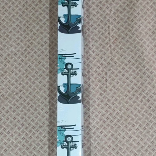 Handmade candle like new, light green with decorative house
