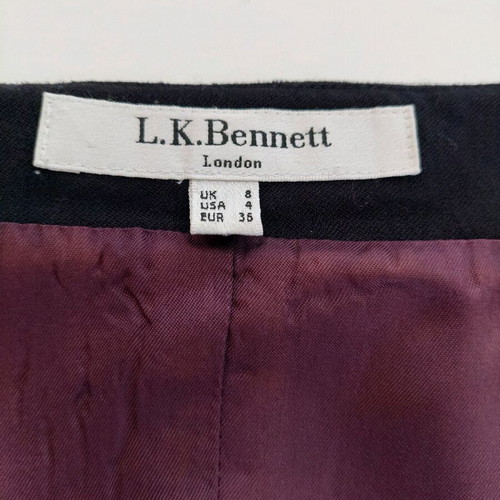 L.K.Bennett London grey wool dress small size like new