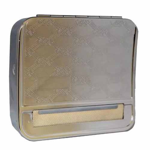 Grandpa's silver rolling tobacco case new for regular & slim cigarette