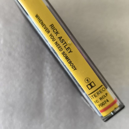 Rick Astley Whenever You Need Somebody cassette like new, pop