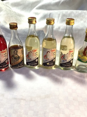 Vassilakis Distillery Miniatures used, set of 8 bottles