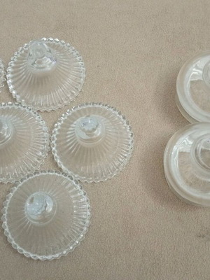 Glass lids new, set of 7+4