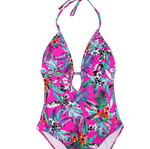 Superdry Tropic Surf ολόσωμο μαγιώ γυναικείο καινούργιο, μωβ, Small