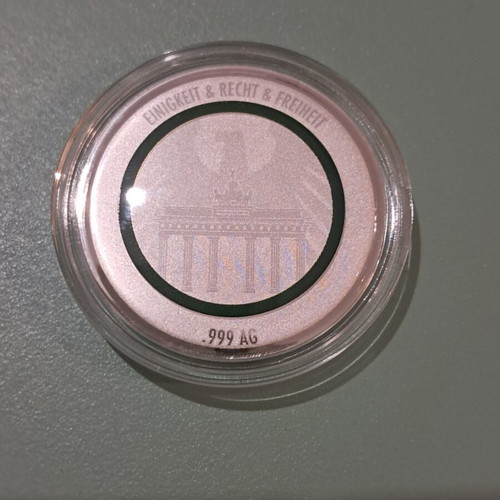 Silver Medal 999 "Gemäßigte Zone 2019" like new, collectible