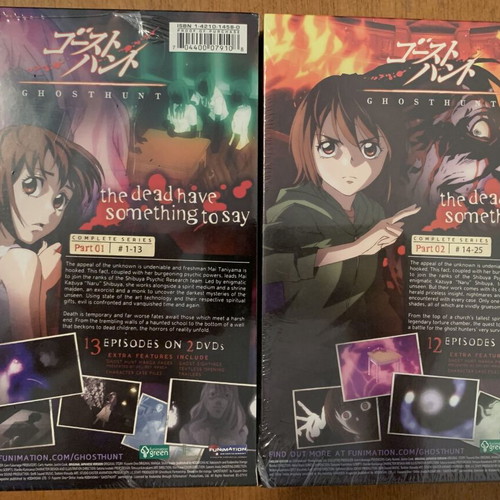 Ghost Hunt DVD Complete Series Part 1+2 Sealed, Anime Manga
