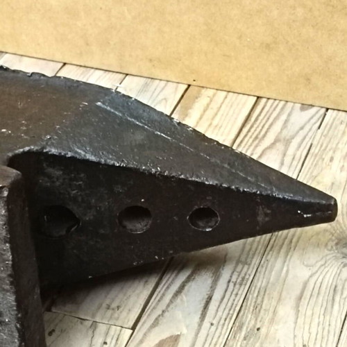 Old steel anvil worked condition