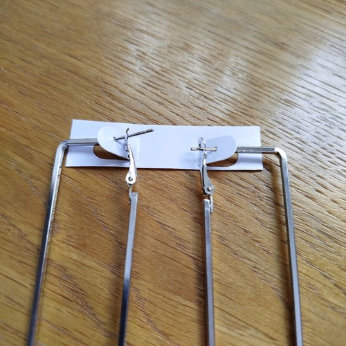 Square earrings new