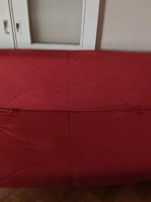 Double sofa bed with storage space like new