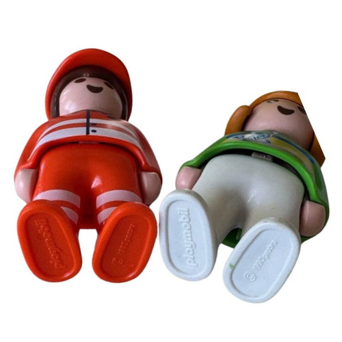 Playmobil figures set of 2, firefighter and child, like new