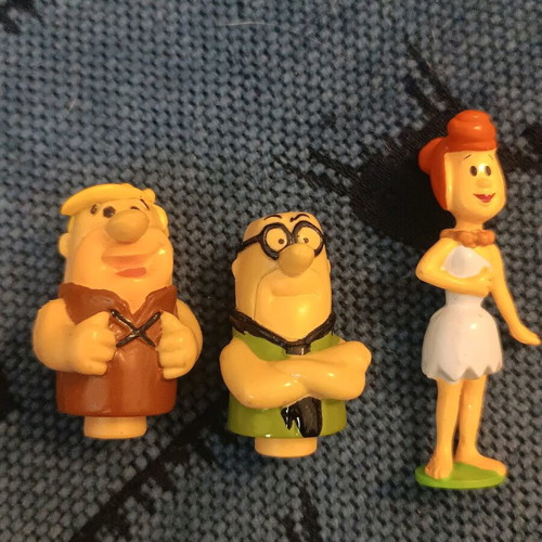 Flintstones figures used, all together