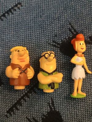 Flintstones figures used, all together