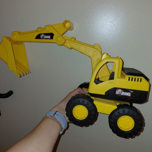Mega Building Machines Excavator like new, durable plastic toy