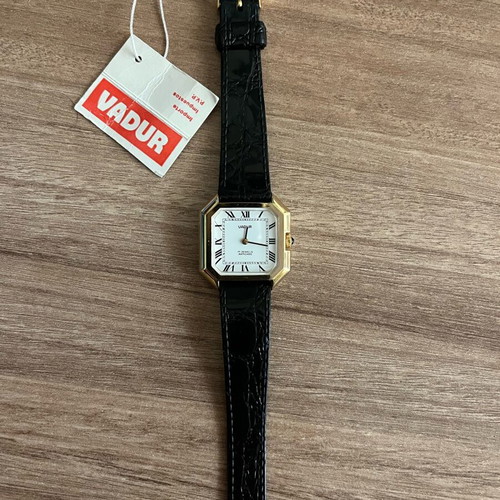 VADUR Vintage Women's Mechanical Watch NOS, White and Gold