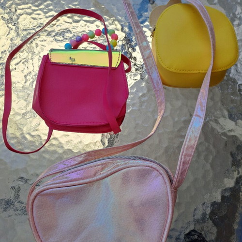 Set of 3 children's bags used, colorful playful designs