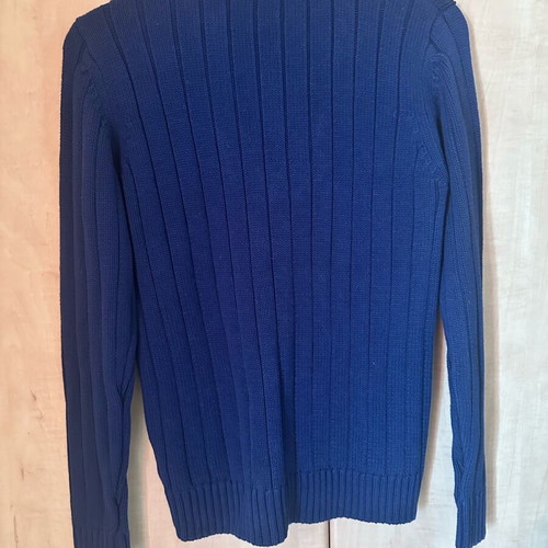 Knitted men's cardigan like new, blue, sizes M and L