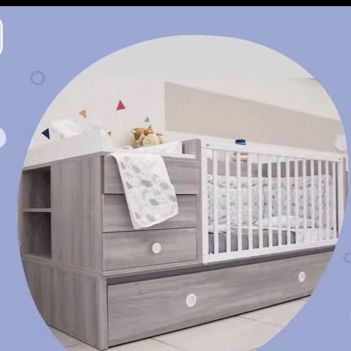 Multifunctional Baby Cot Like New Convertible to Teen Bed and Desk