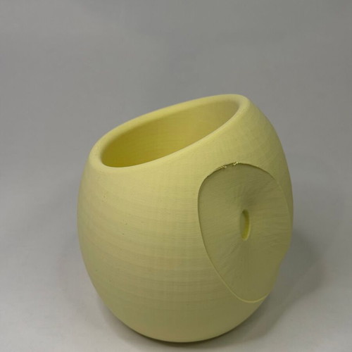 Owl 3D Printed Planter Large, Minimal Decorative Pot