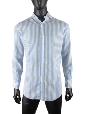 Michael Bastian men's shirt size S blue yellow stripes like new