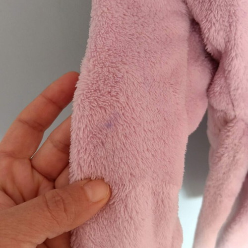 Fleece robe used for 6-7 years with pink unicorn