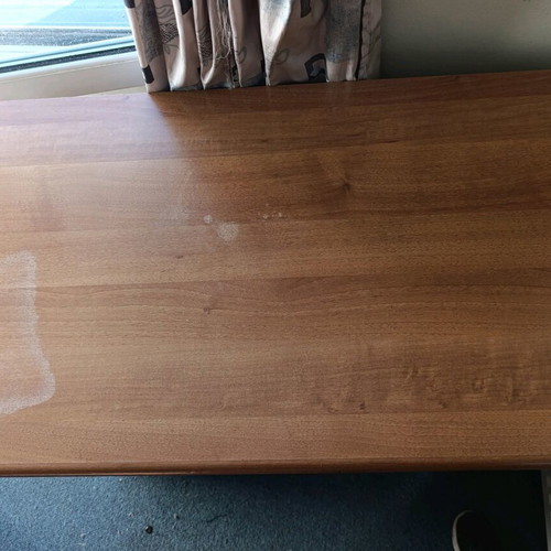 Computer desk used with sliding drawer and shelf
