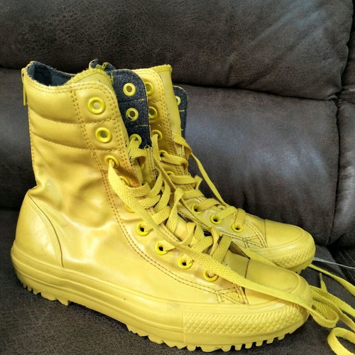 Converse All Star yellow boots used, athletic size 36.5