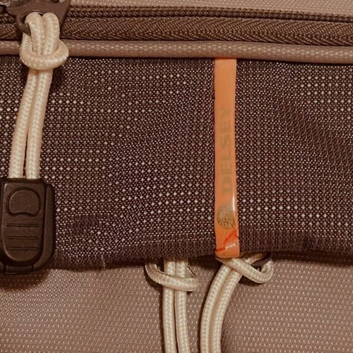 Delsey toiletry bag like new, gray with 2 compartments and shoulder strap