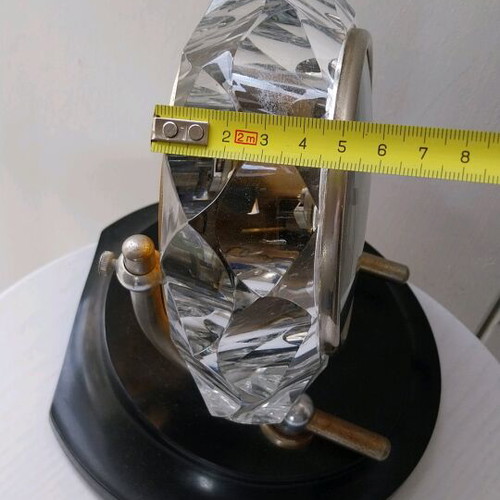 Mayak wind-up table clock used with mineral crystal 1980
